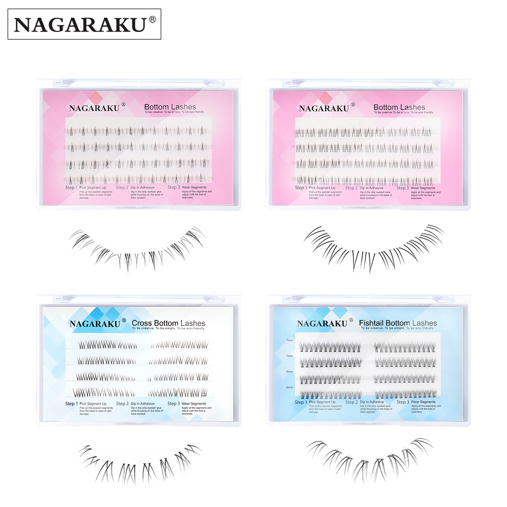 NAGARAKU Bottom DIY Lashes Make up Self-grafting Lashes,Bottom Eyelashes