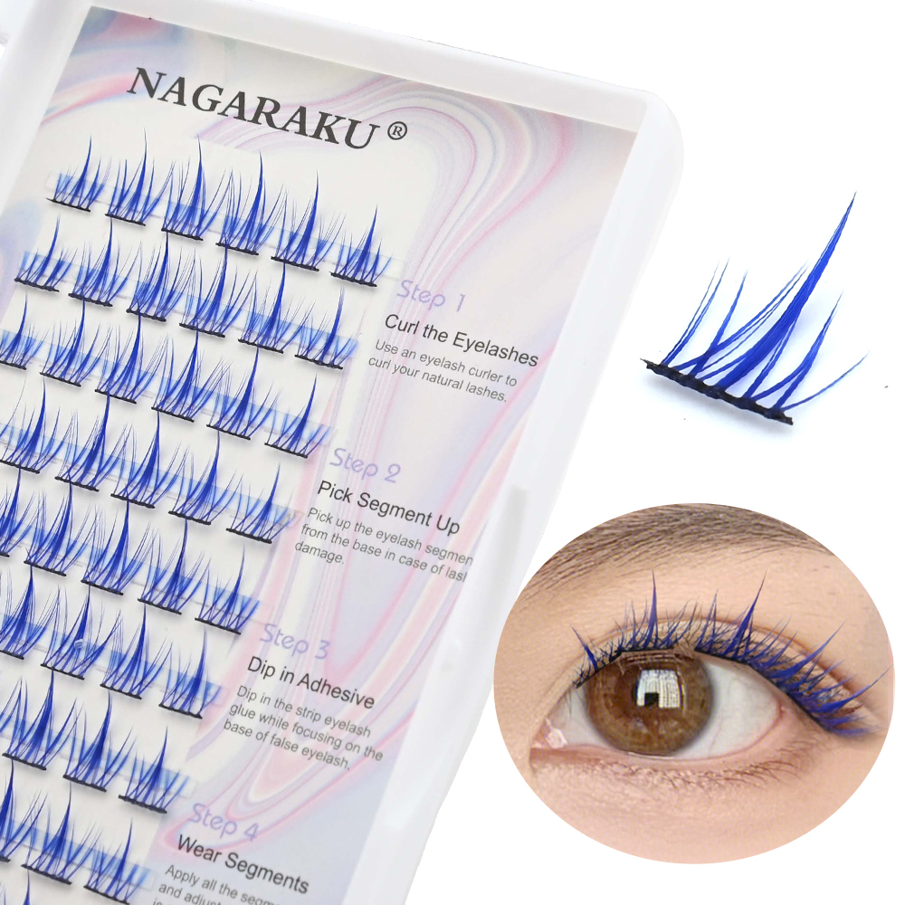 NAGARAKU DIY Lashes Cotton Bonded Cluster Lash Makeup Tools Beauty Salon Supplies