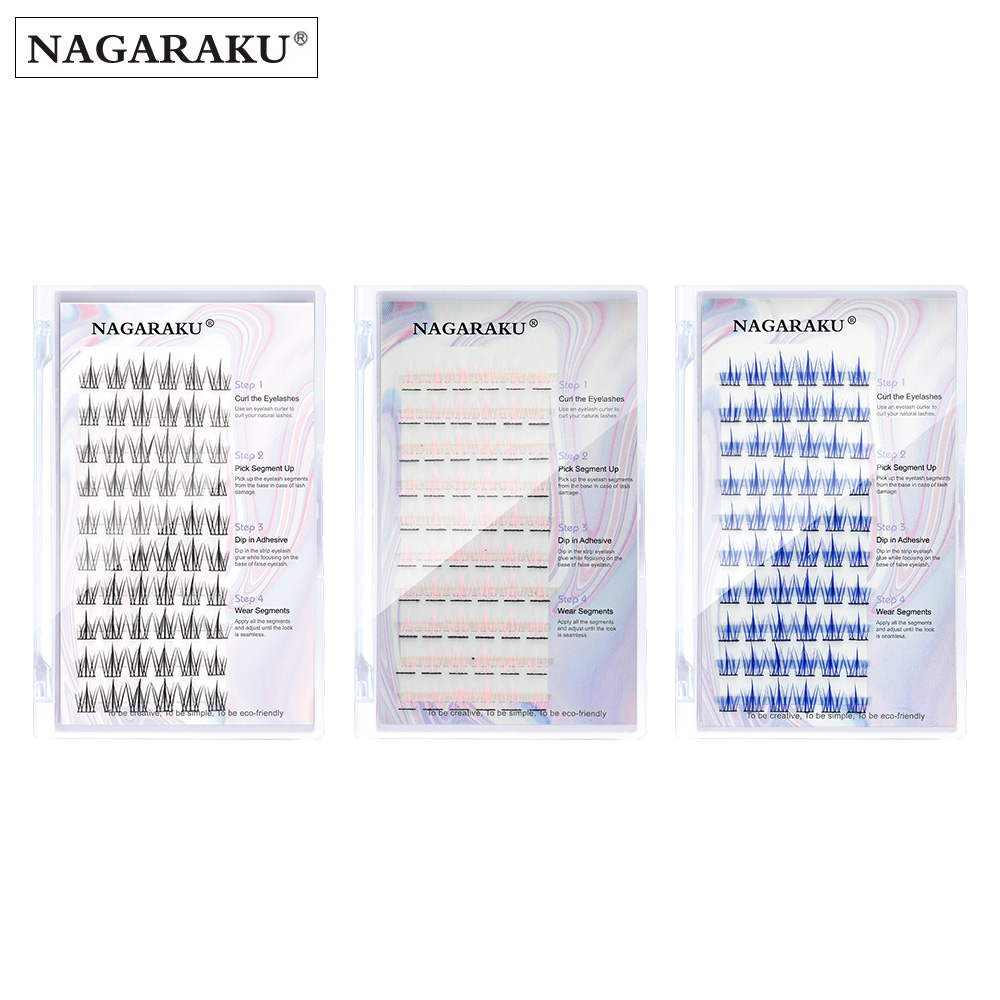 NAGARAKU DIY Lashes Cotton Bonded Cluster Lash Makeup Tools Beauty Salon Supplies