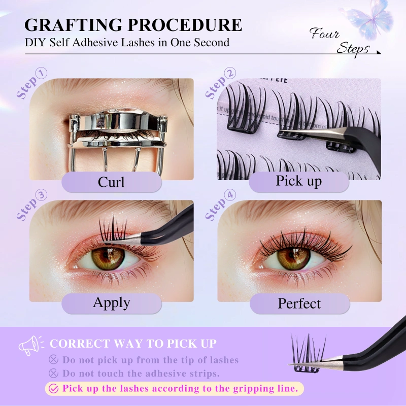 NAGARAKU  Air Series Pre-bond DIY Cluster Lashes
