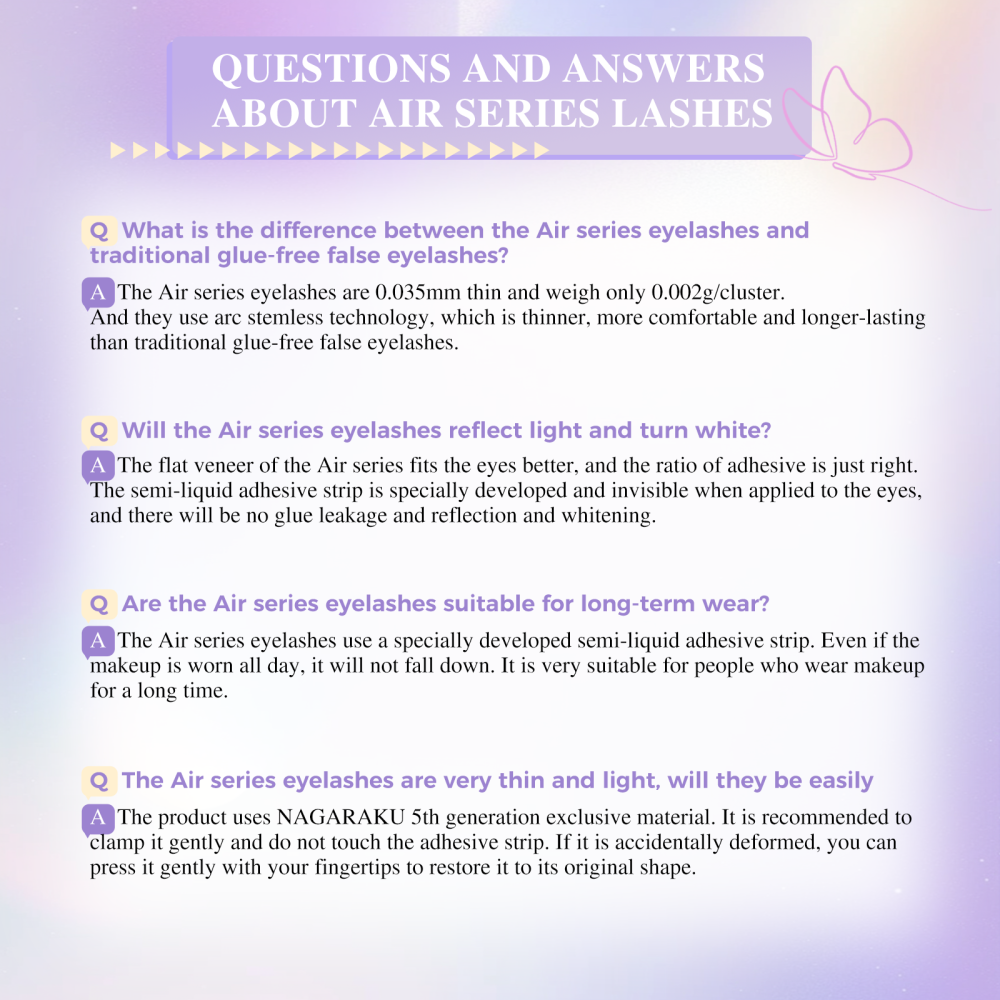 NAGARAKU  Air Series Pre-bond DIY Cluster Lashes