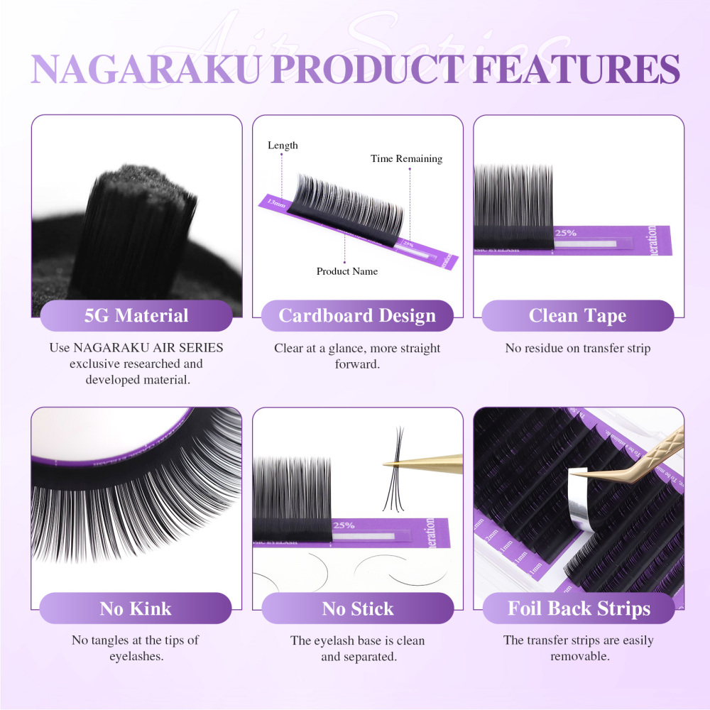 NAGARAKU Classic Eyelash Extension Air Series