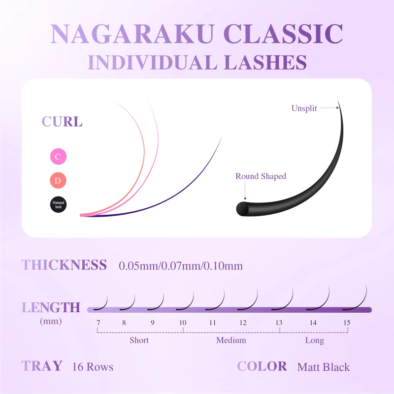 NAGARAKU Classic Eyelash Extension Air Series