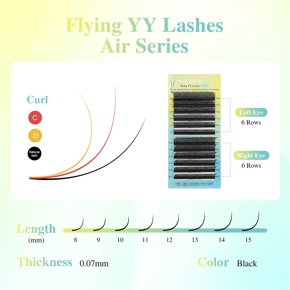 NAGARAKU Air Series Flying YY Eyelash Extensions