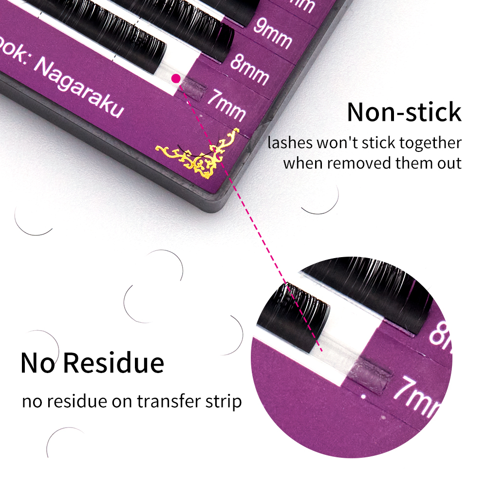 NAGARAKU First Generation Material Old Package Classic Mix Eyelash Extension(Purple Wallpaper)