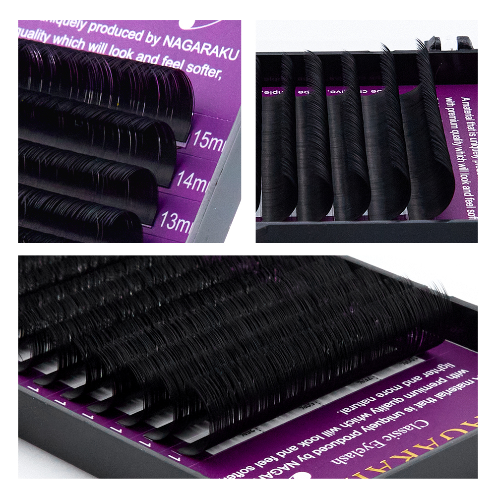 NAGARAKU First Generation Material Old Package Classic Mix Eyelash Extension(Purple Wallpaper)