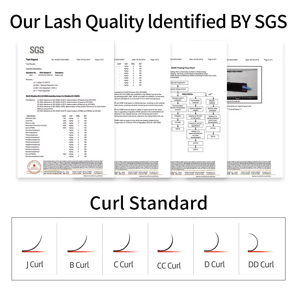 NAGARAKU 50 Cases of 3D 4D 5D 6D W Eyelashes Ship From Mexico