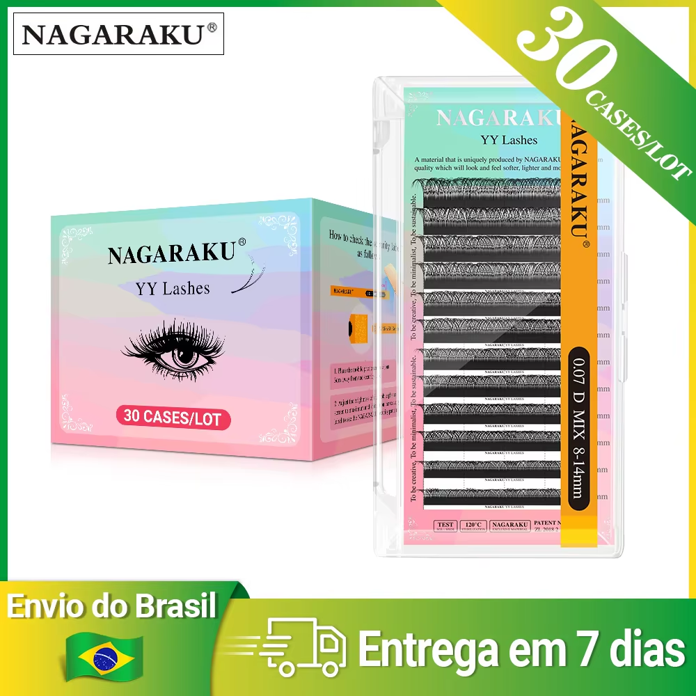 NAGARAKU Fast Shipping 30 Trays YY Eyelash Extension Ship From Brazil
