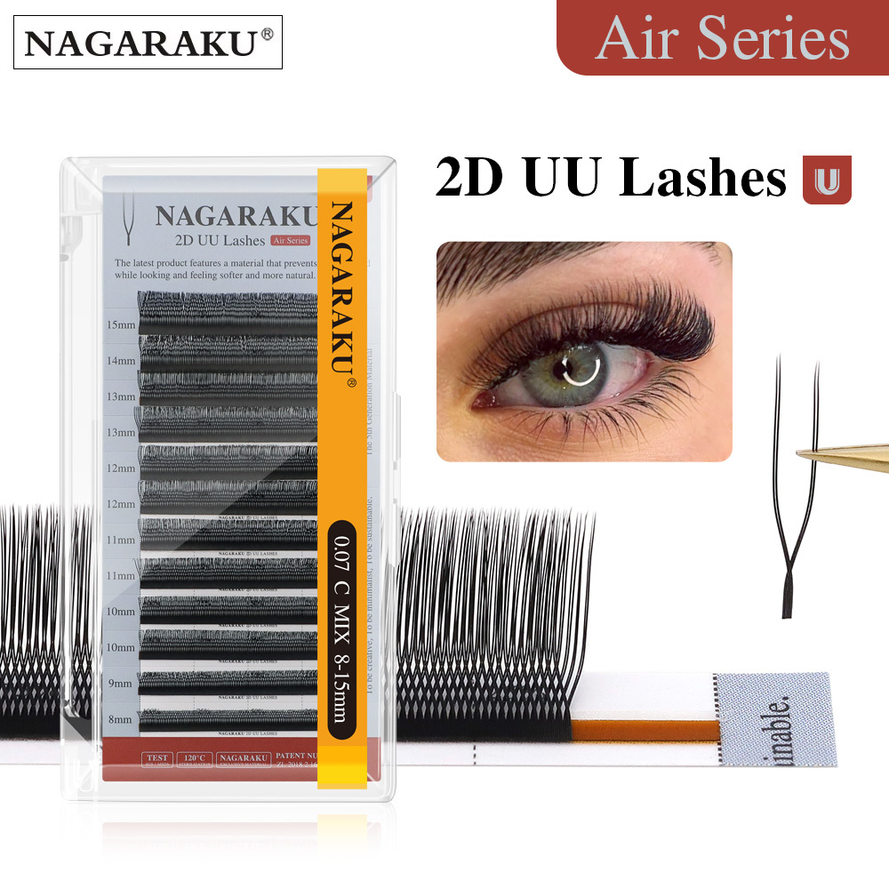 NAGARAKU U-Shaped 2D UU Eyelash Extension