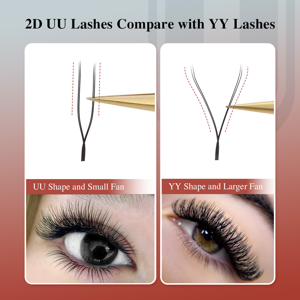 NAGARAKU U-Shaped 2D UU Eyelash Extension