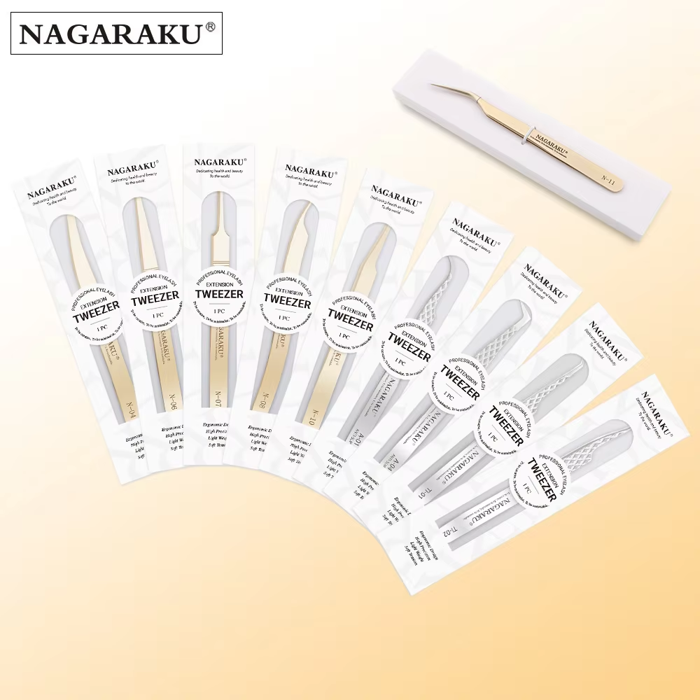 NAGARAKU Professional Tweezers For Eyelash Extension