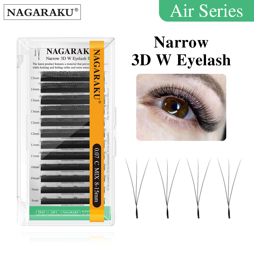 NAGARAKU Narrow 3D W Eyelash Extension