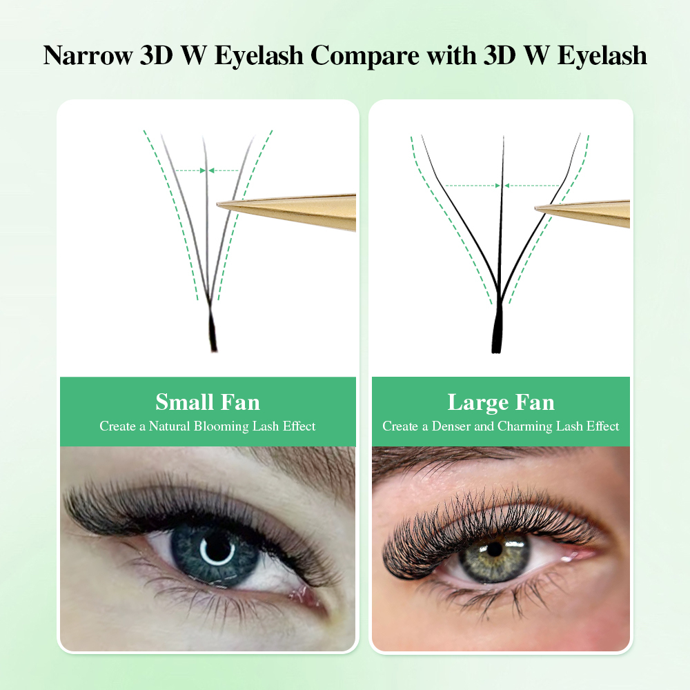 NAGARAKU Narrow 3D W Eyelash Extension