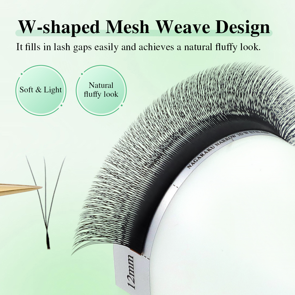 NAGARAKU Narrow 3D W Eyelash Extension