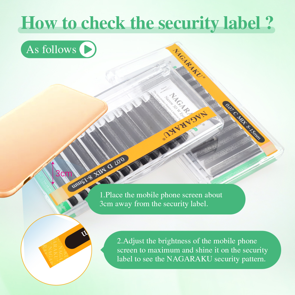 NAGARAKU Narrow 3D W Eyelash Extension