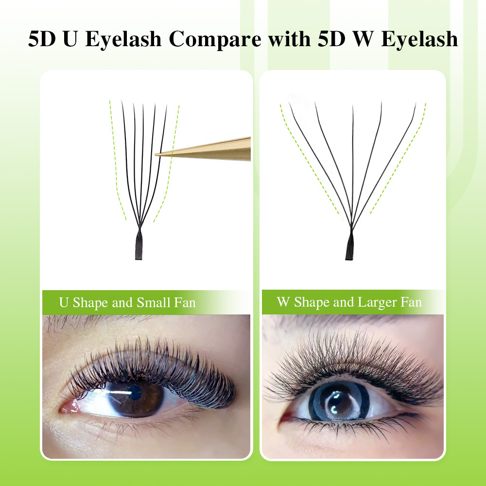 NAGARAKU 3D 4D 5D U Shaped Eyelash Extension