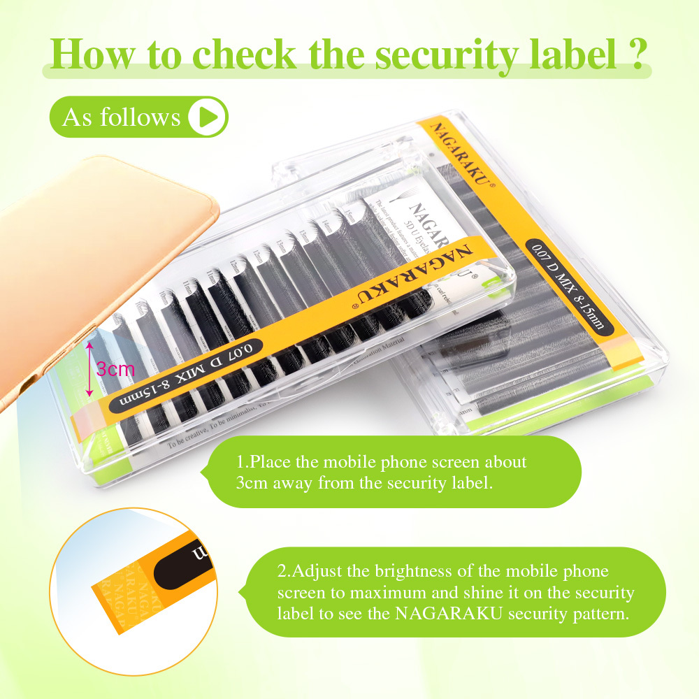 NAGARAKU 3D 4D 5D U Shaped Eyelash Extension