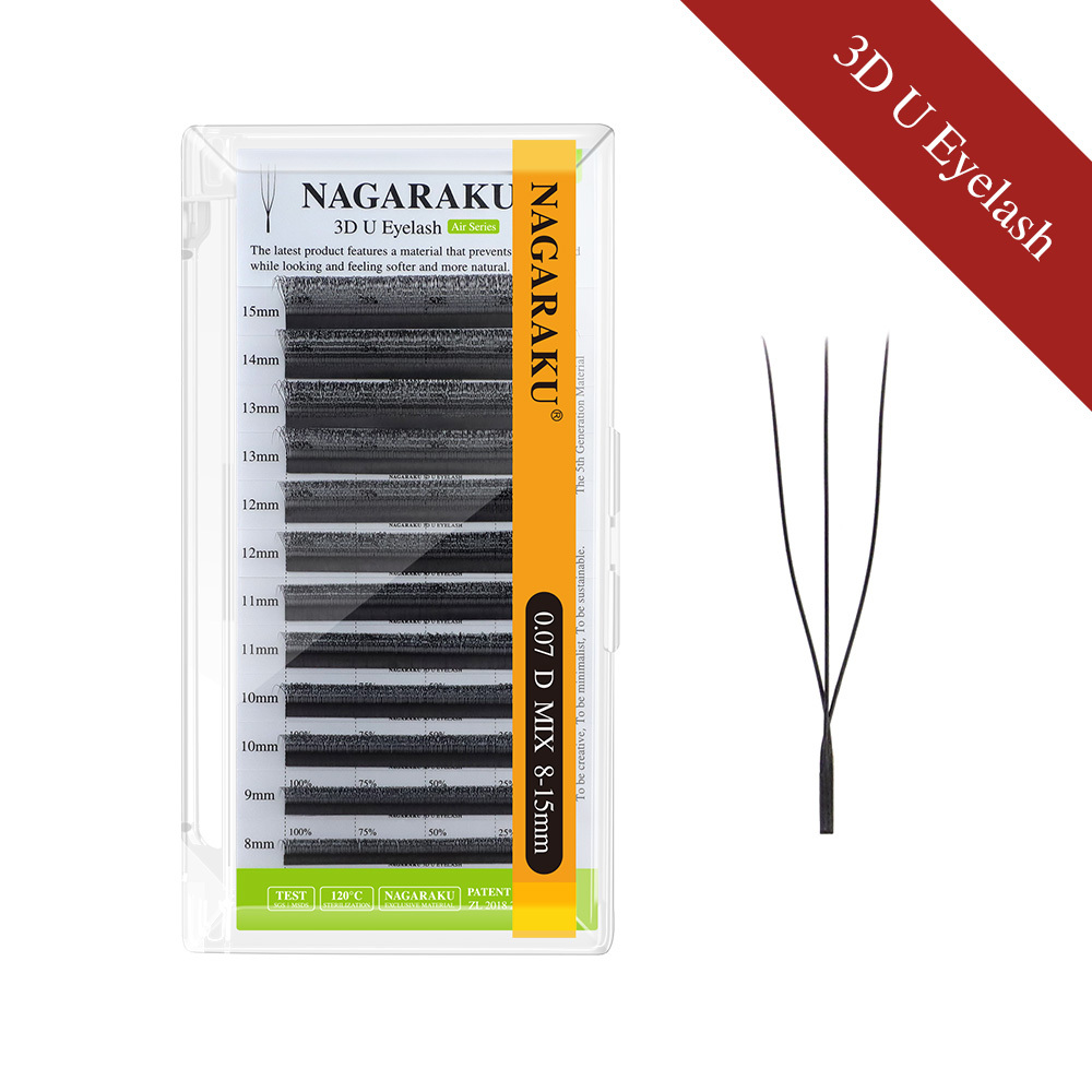 NAGARAKU 3D 4D 5D U Shaped Eyelash Extension
