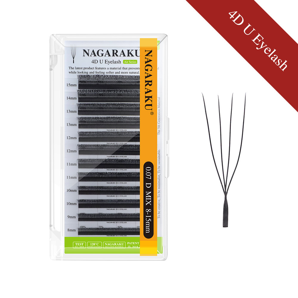 NAGARAKU 3D 4D 5D U Shaped Eyelash Extension