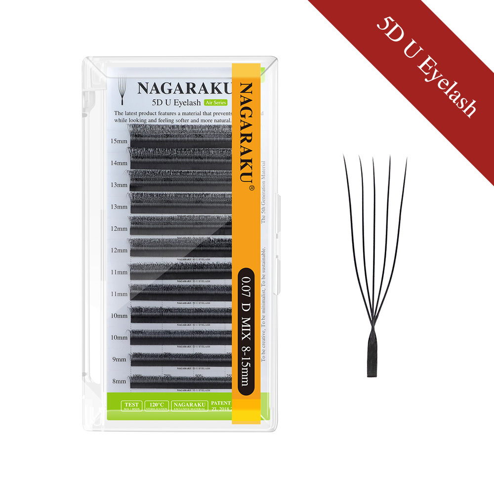 NAGARAKU 3D 4D 5D U Shaped Eyelash Extension