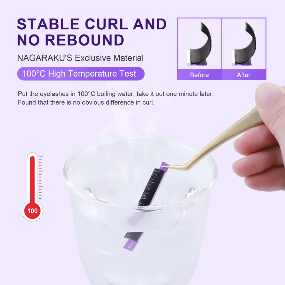 NAGARAKU Fast Shipping to USA Classic Individual Eyelashes 5 Cases Lot