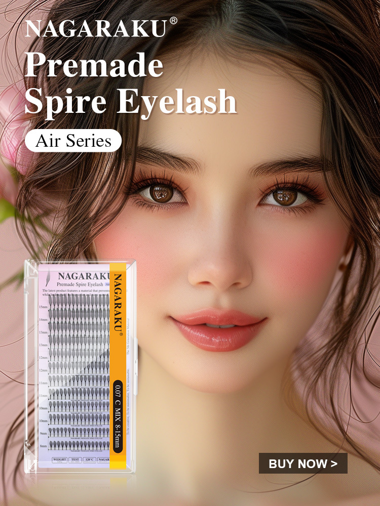 NAGARAKU Fast Shipping 5 Cases Premade Spire Eyelash