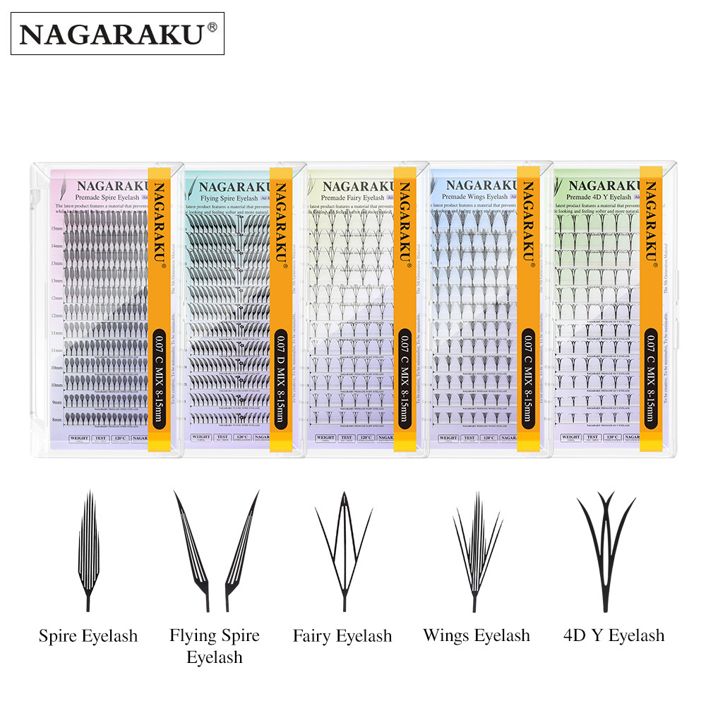 NAGARAKU Premade / Spire / Fairy Wings / Flying Spire / 4D Y Eyeash