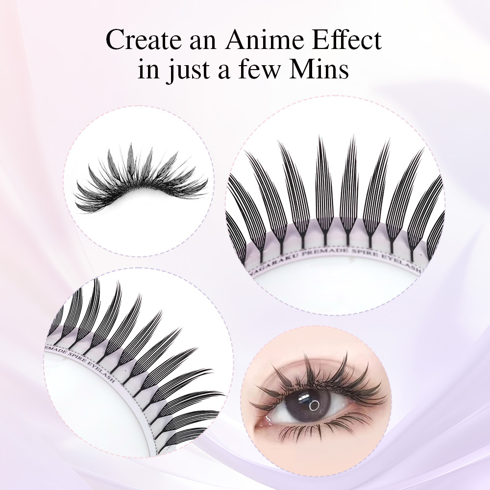 NAGARAKU Fast Shipping 5 Cases Premade Spire Eyelash