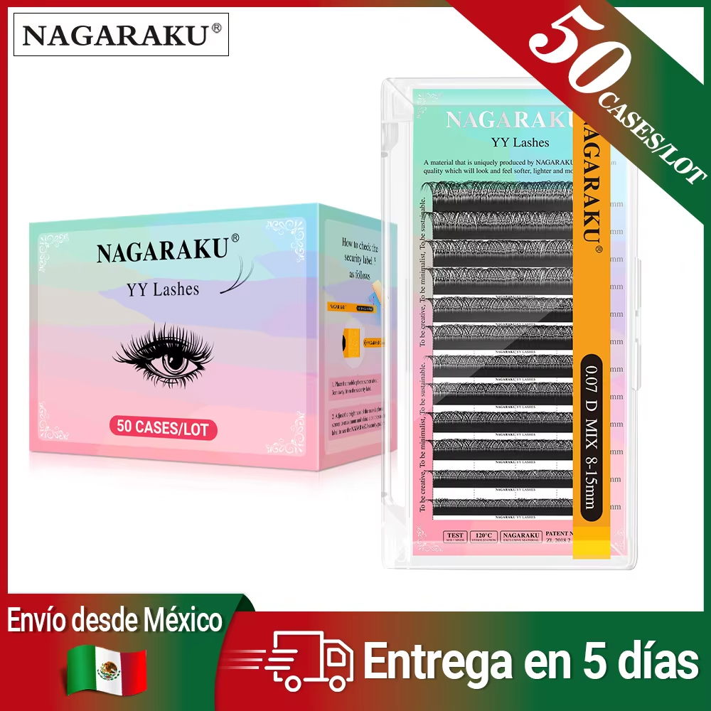 NAGARAKU Fast Mexico Shipping 50 Trays YY Eyelash Extension Ship From Mexico
