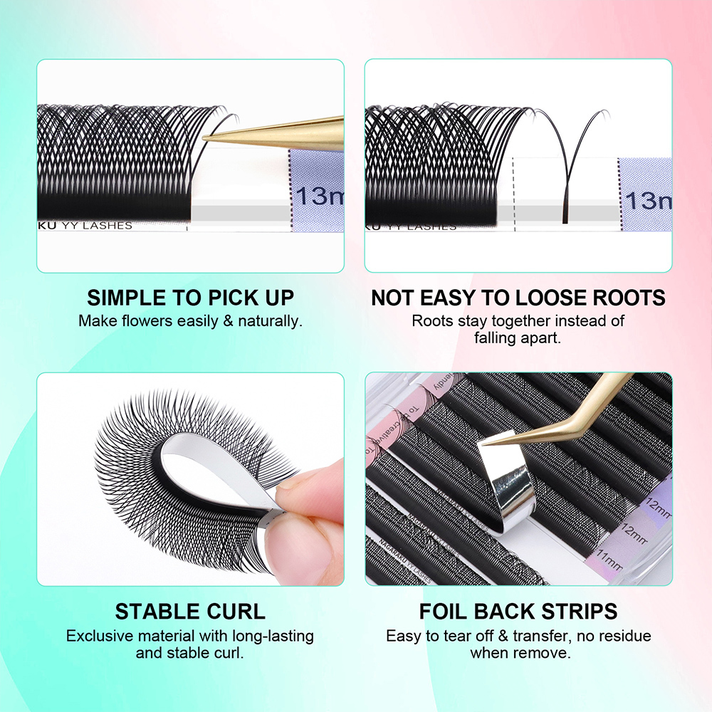 NAGARAKU Fast Shipping 50 Trays YY Eyelash Extension Ship From Brazil