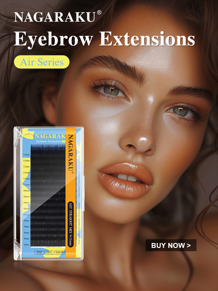NAGARAKU Eyebrow Extensions Straight Fiber