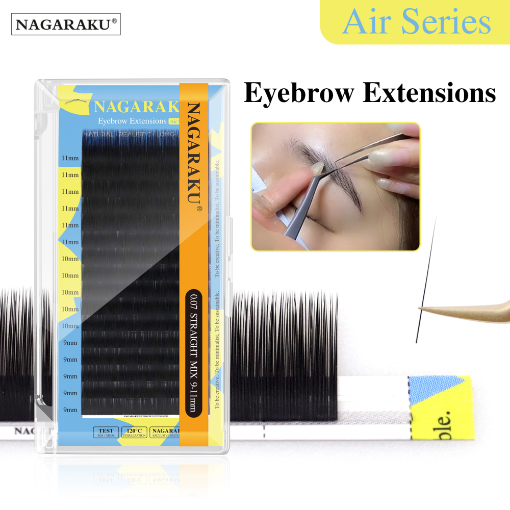 NAGARAKU Eyebrow Extensions Straight Fiber