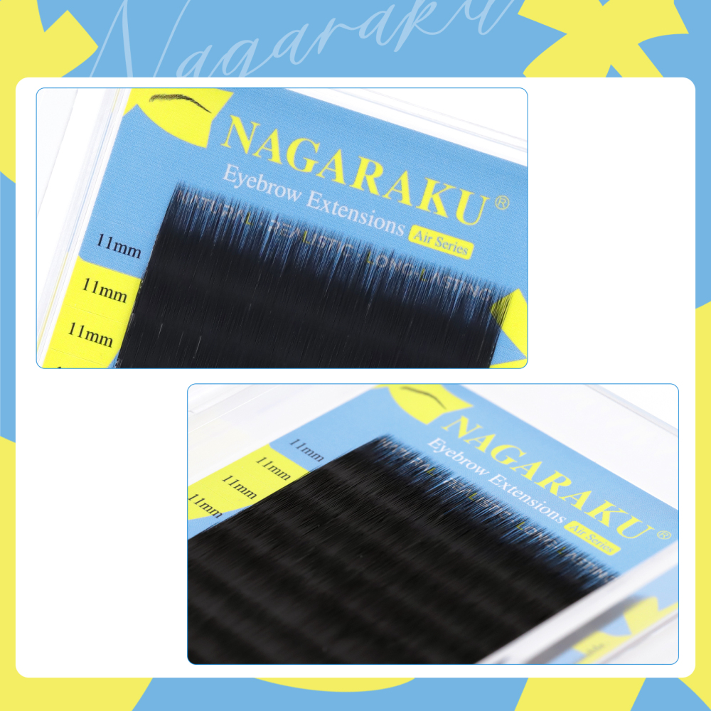 NAGARAKU Eyebrow Extensions Straight Fiber
