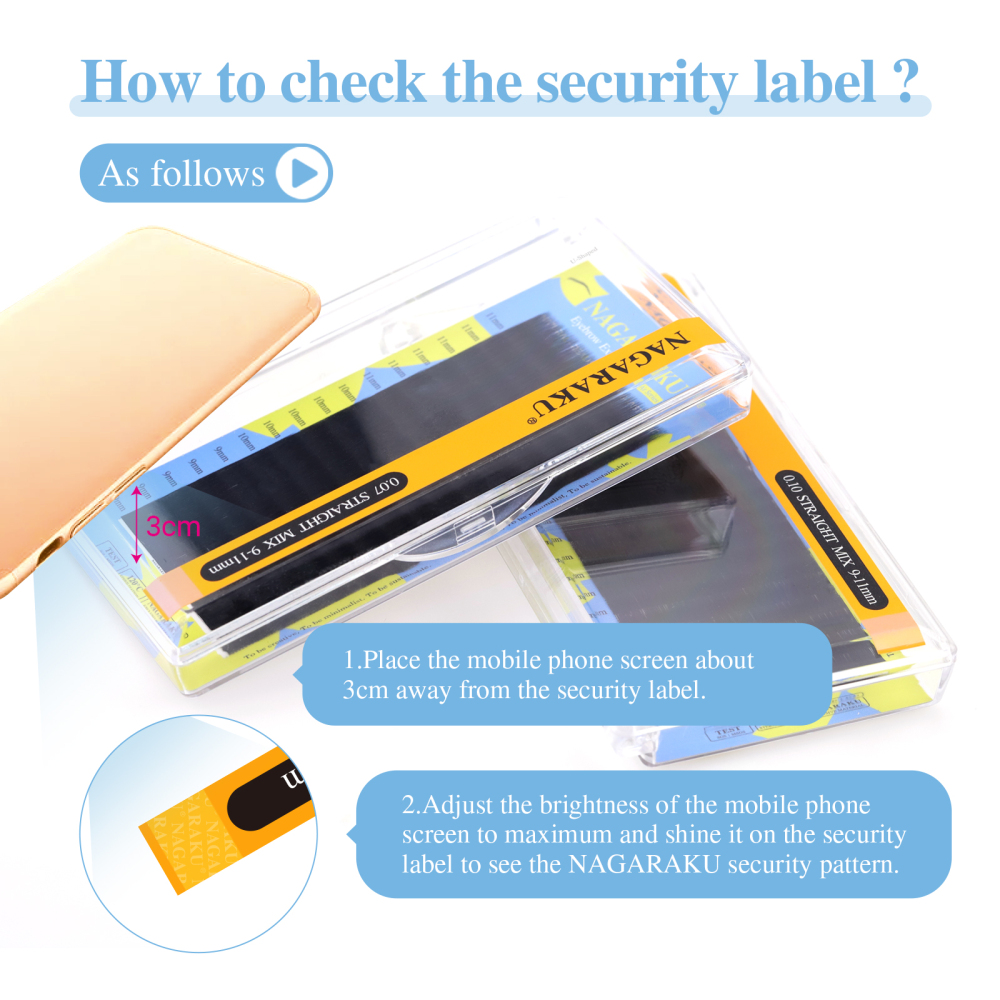 NAGARAKU Eyebrow Extensions Straight Fiber