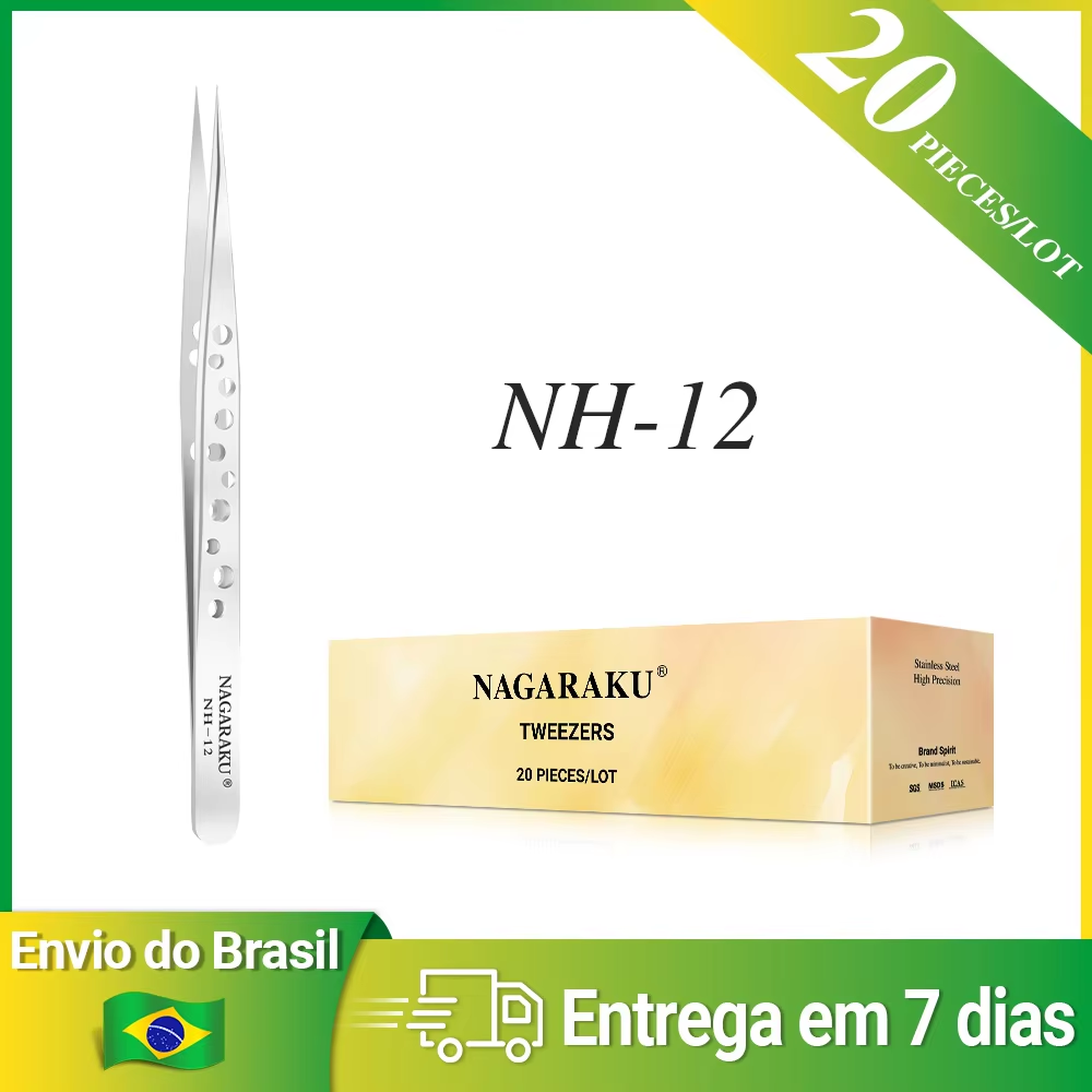 NAGARAKU Fast Shipping 20 Pieces Lot Tweezers