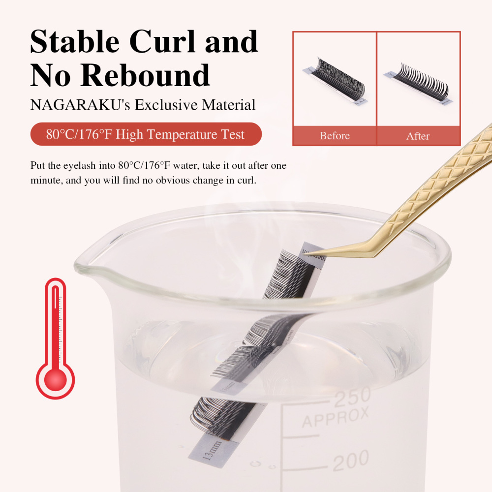 NAGARAKU 2D YY UU Eyelash Extension 54 Lines Big Capacity