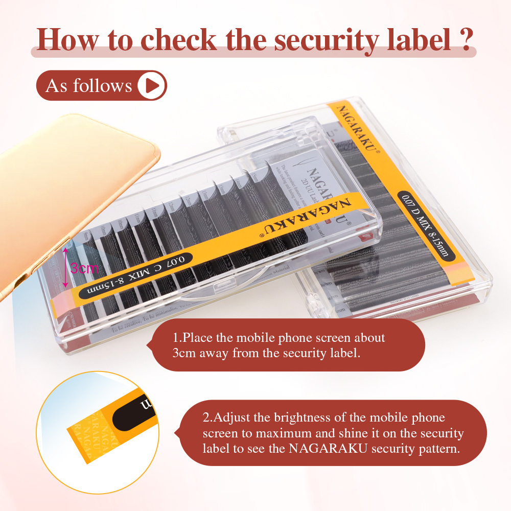 NAGARAKU U-Shaped 2D UU Eyelash Extension