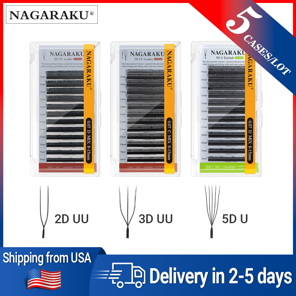 NAGARAKU NAGARAKU Fast Shipping From USA 2D/3D UU / 5D U Eyelash Extension