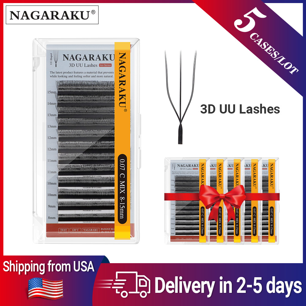NAGARAKU NAGARAKU Fast Shipping From USA 2D/3D UU / 5D U Eyelash Extension