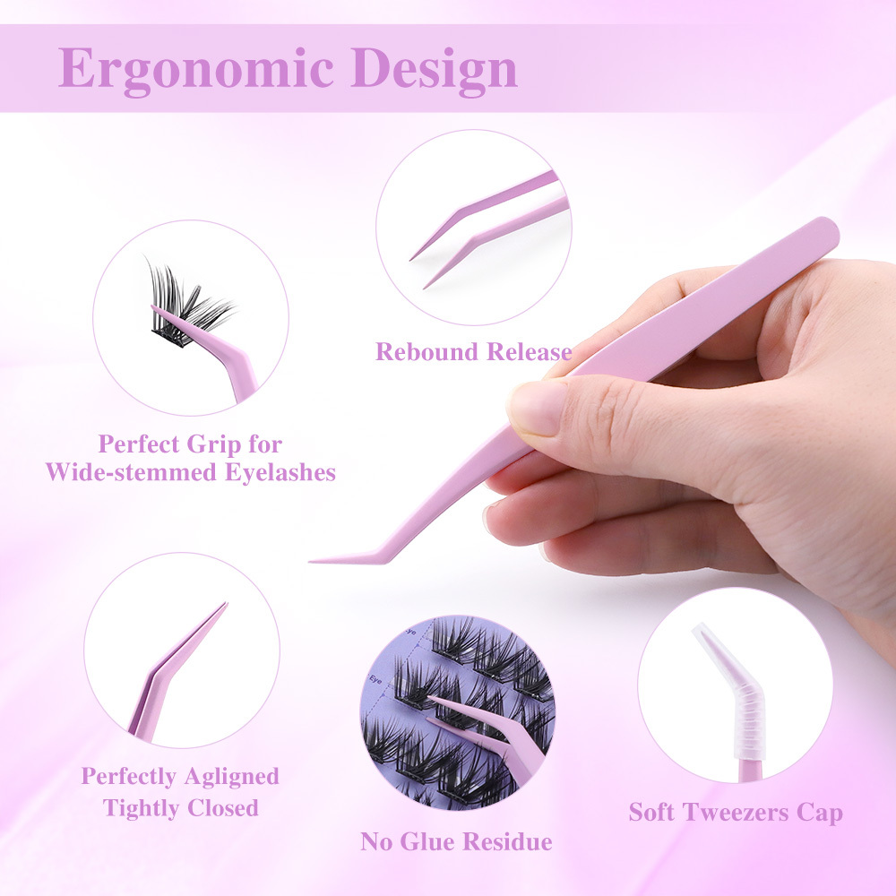 NAGARAKU Non-Stick Tweezers for DIY False Eyelashes NS-01