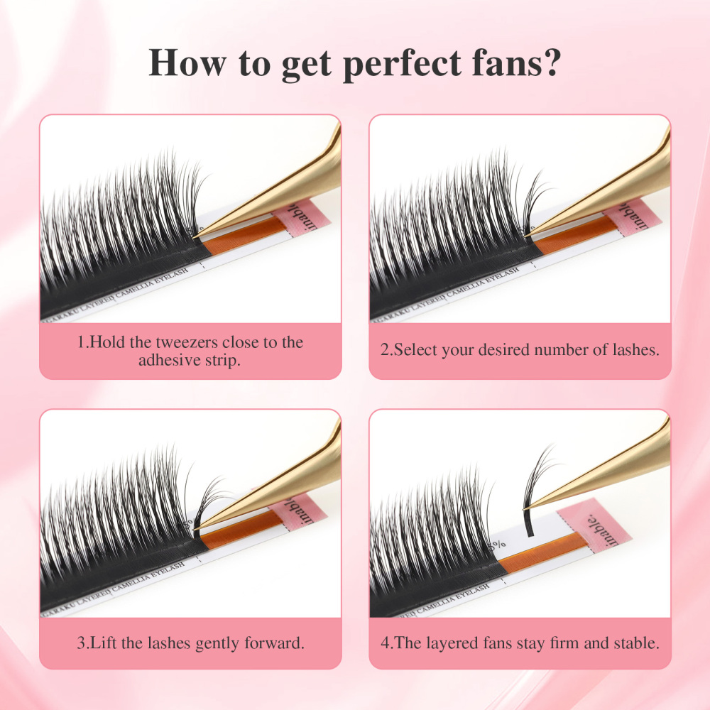 NAGARAKU Layered Camellia Multi-curls Layers Eyelash