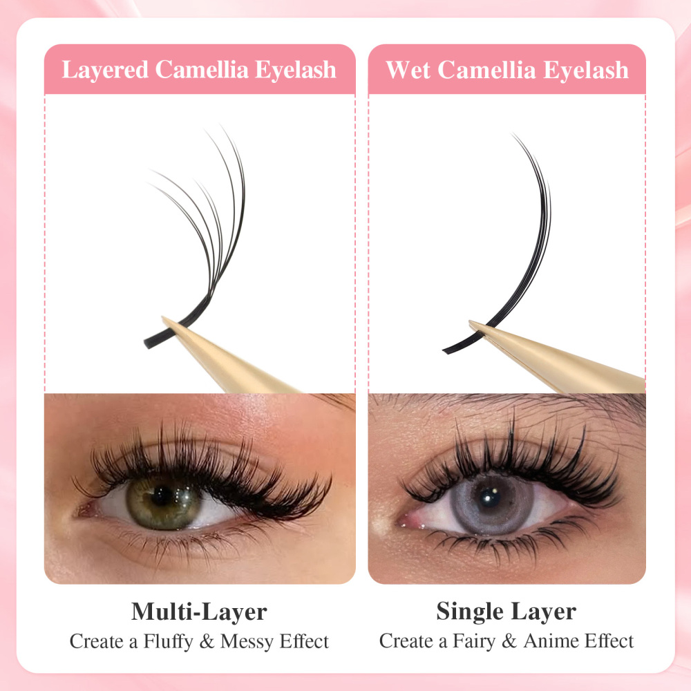 NAGARAKU Layered Camellia Multi-curls Layers Eyelash