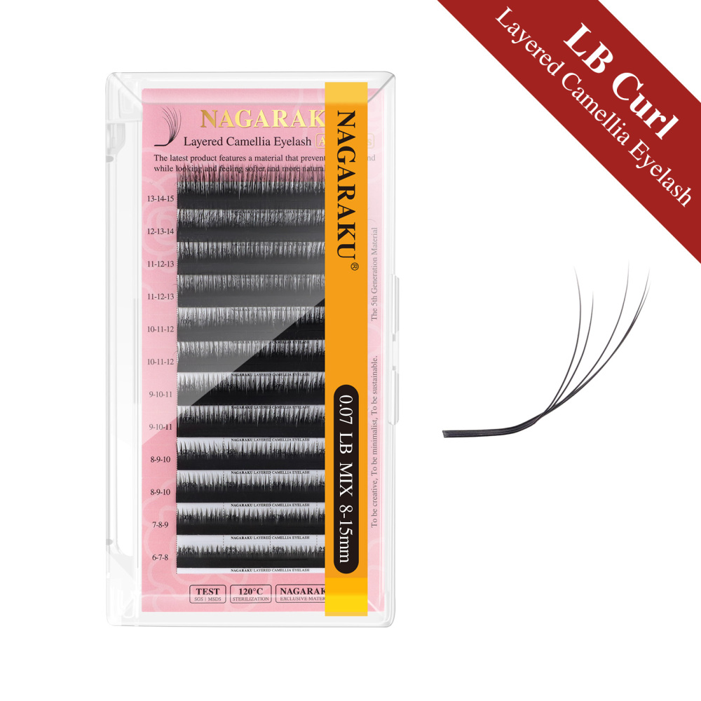 NAGARAKU Layered Camellia Multi-curls Layers Eyelash