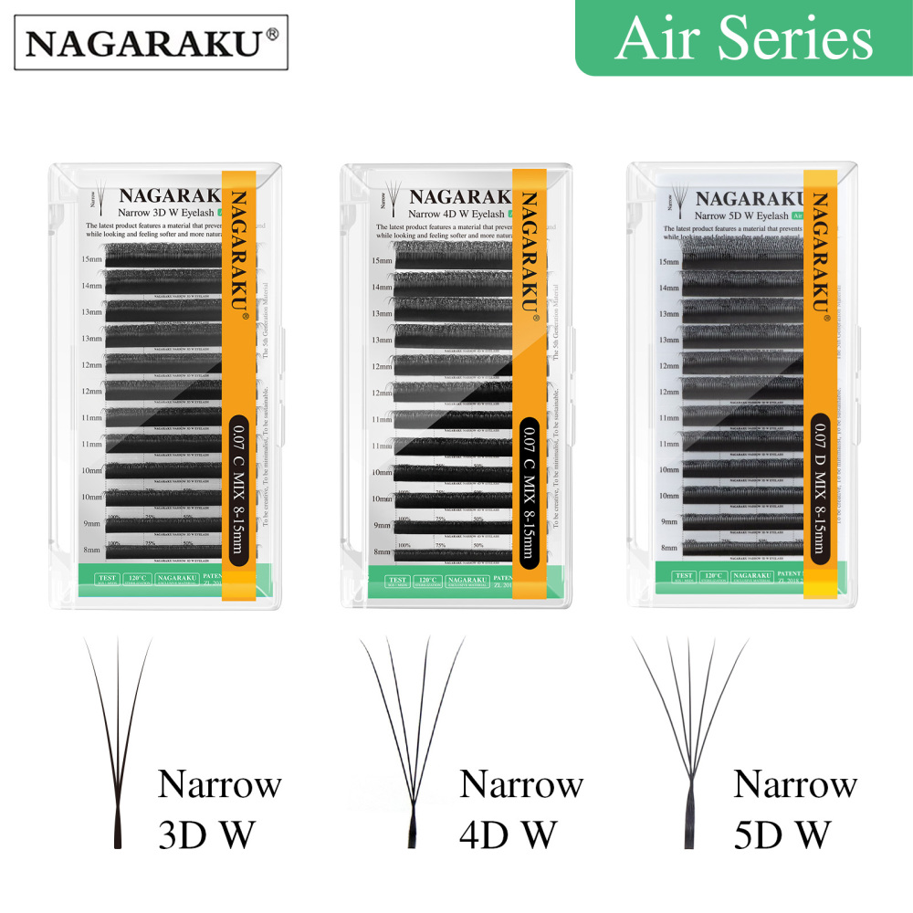 NAGARAKU Narrow 3D/4D/5D W Eyelash Extension