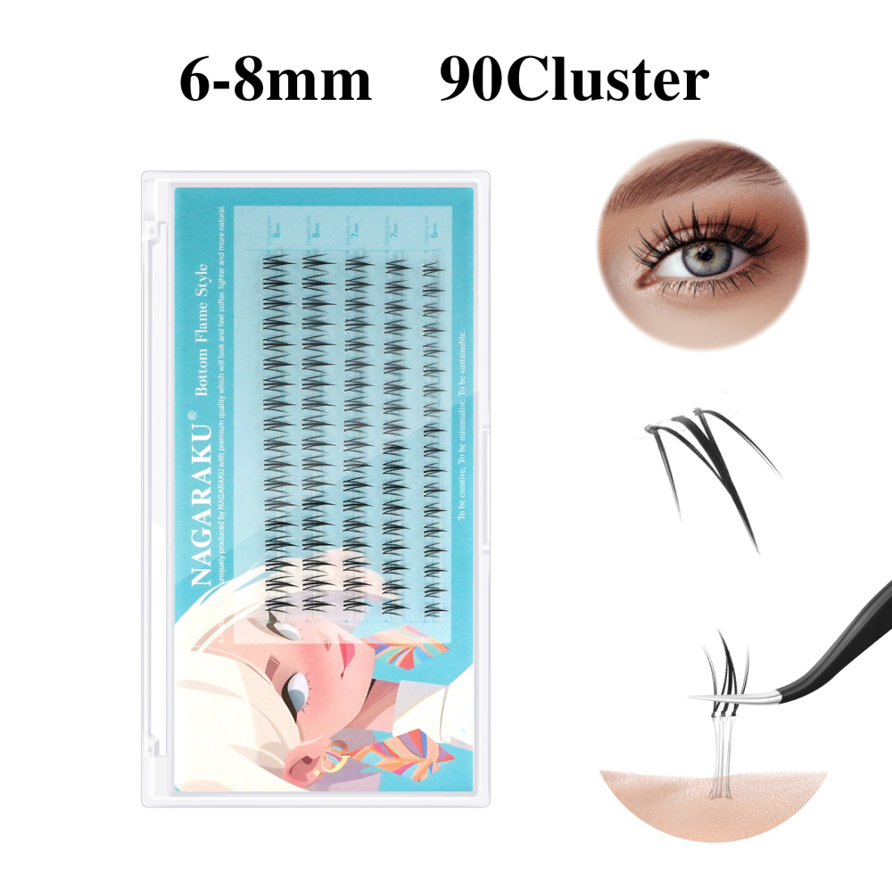 NAGARAKU No Glue Needed DIY False Lashes With Tweezers