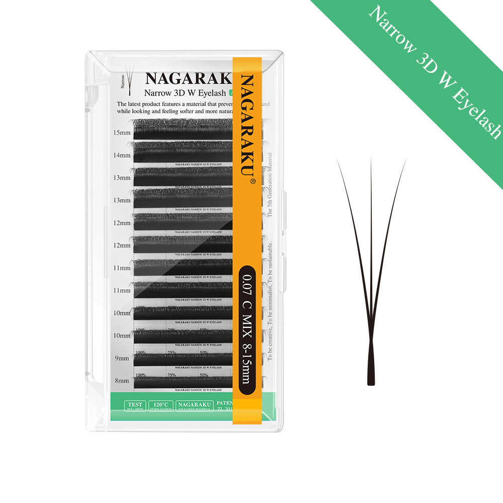 NAGARAKU Narrow 3D/4D/5D W Eyelash Extension