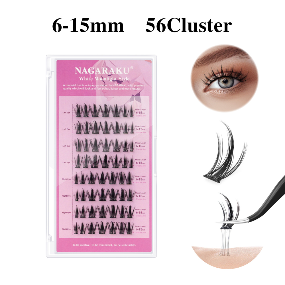 NAGARAKU No Glue Needed DIY False Lashes With Tweezers