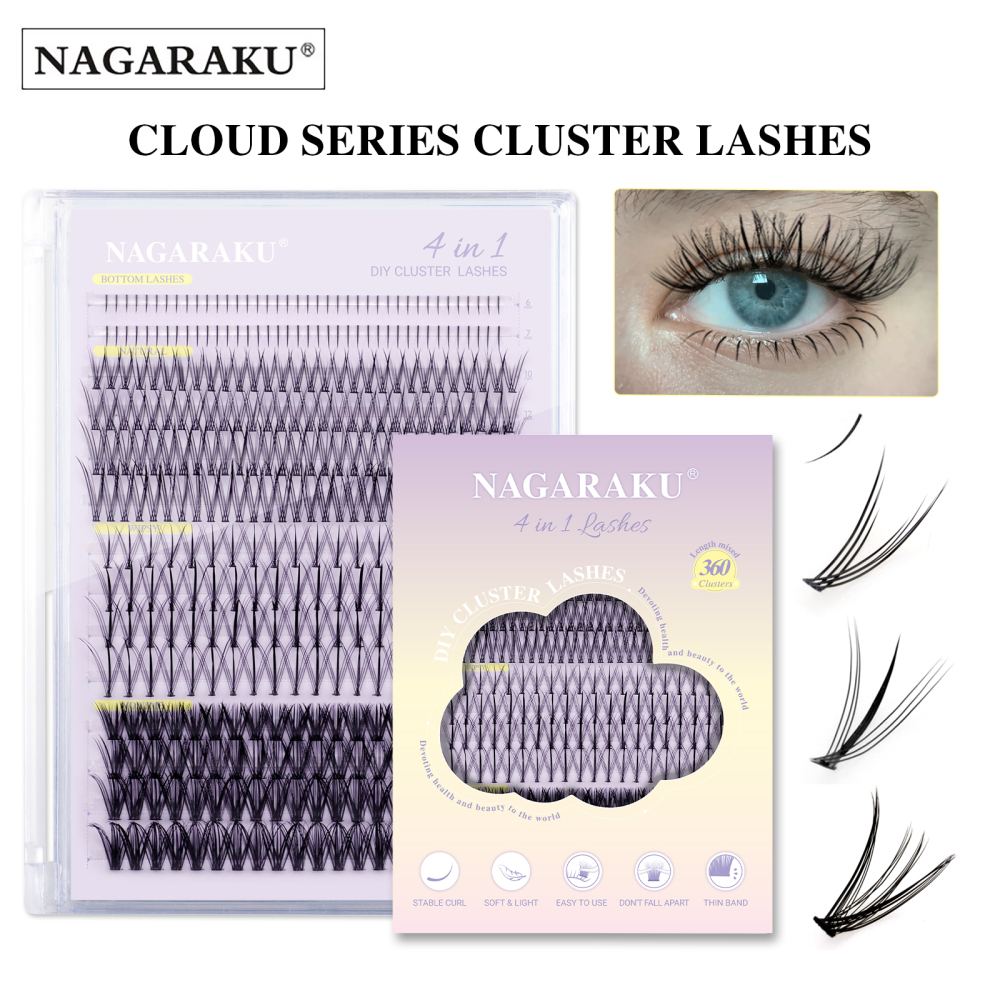NAGARAKU DIY Cluster Lashes Cloud Series New Trend Shape