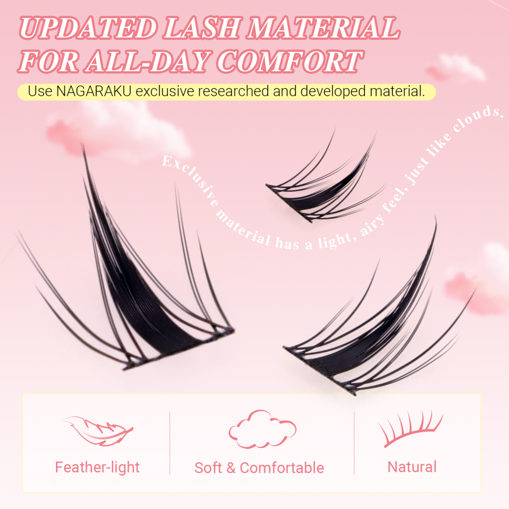 NAGARAKU DIY Cluster Lashes Cloud Series New Trend Shape