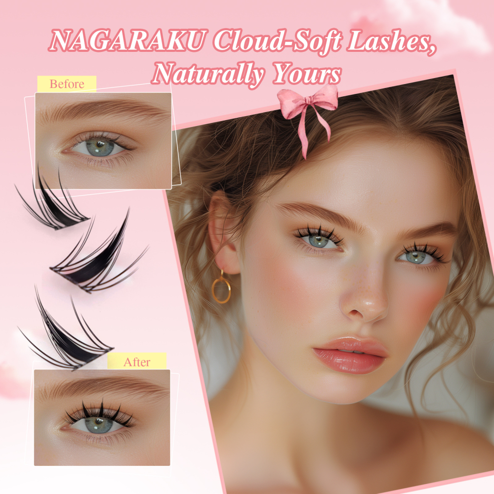 NAGARAKU DIY Cluster Lashes Cloud Series New Trend Shape